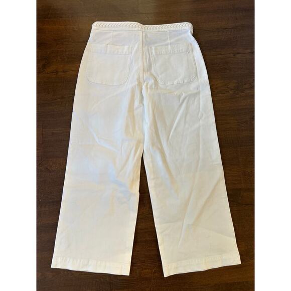 Madewell x Lisa Says Gah The Perfect Vintage Wide-Leg Crop Jean in White Size 31 - Picture 6 of 7